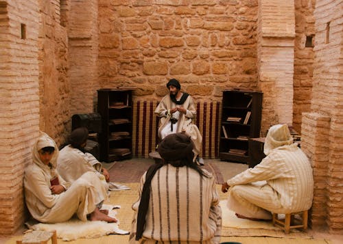Free Cultural study session in historic Moroccan architecture, Rabat. Stock Photo