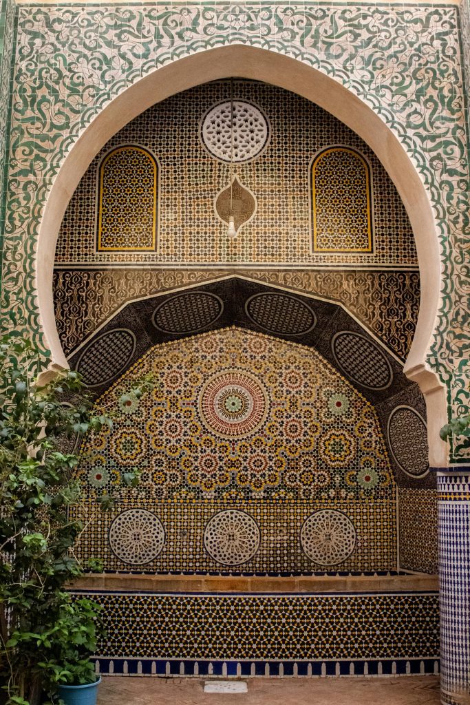 Moroccan architecture in Fez, Morocco