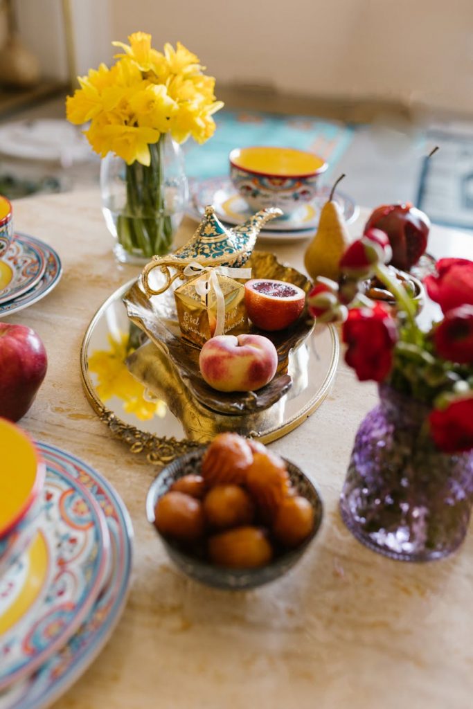 traditional food on table