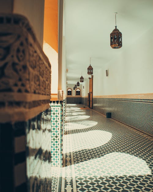 Free Corridor of Moulay Ali Cherif Mausoleum in Rissani, Morocco. Morocco investment 2025