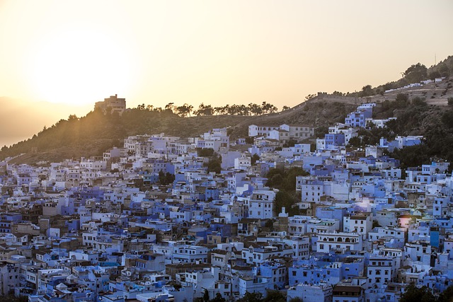 Free Morocco Blue City photo and picture
