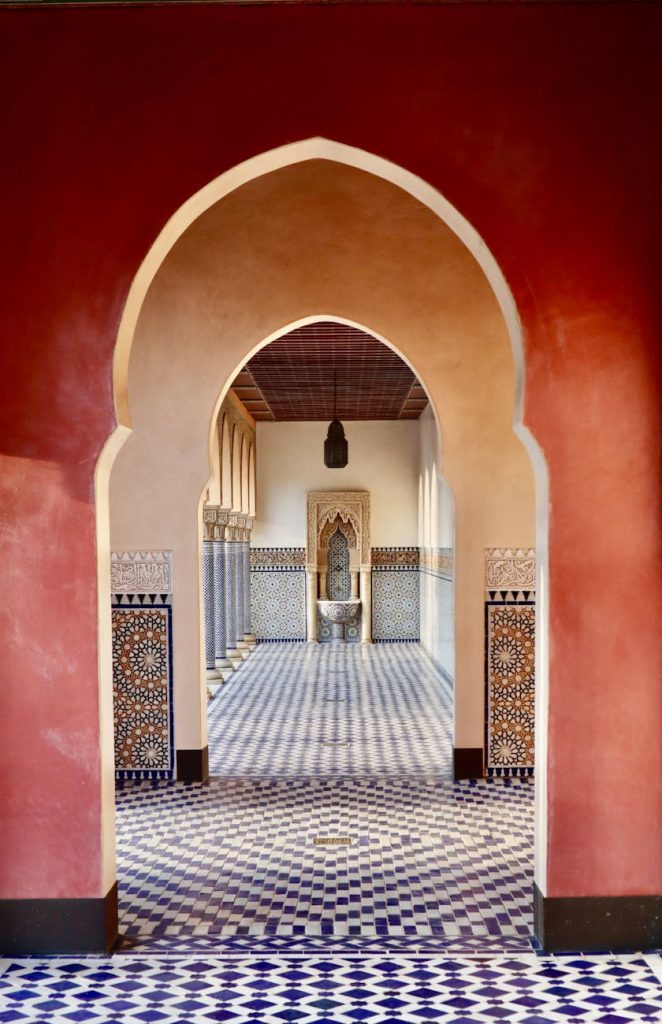 intricate mosaic hallway in berlin s gardens